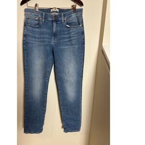 Madewell The Perfect Vintage Jean Straight Leg Ainsworth Wash Blue Size 28